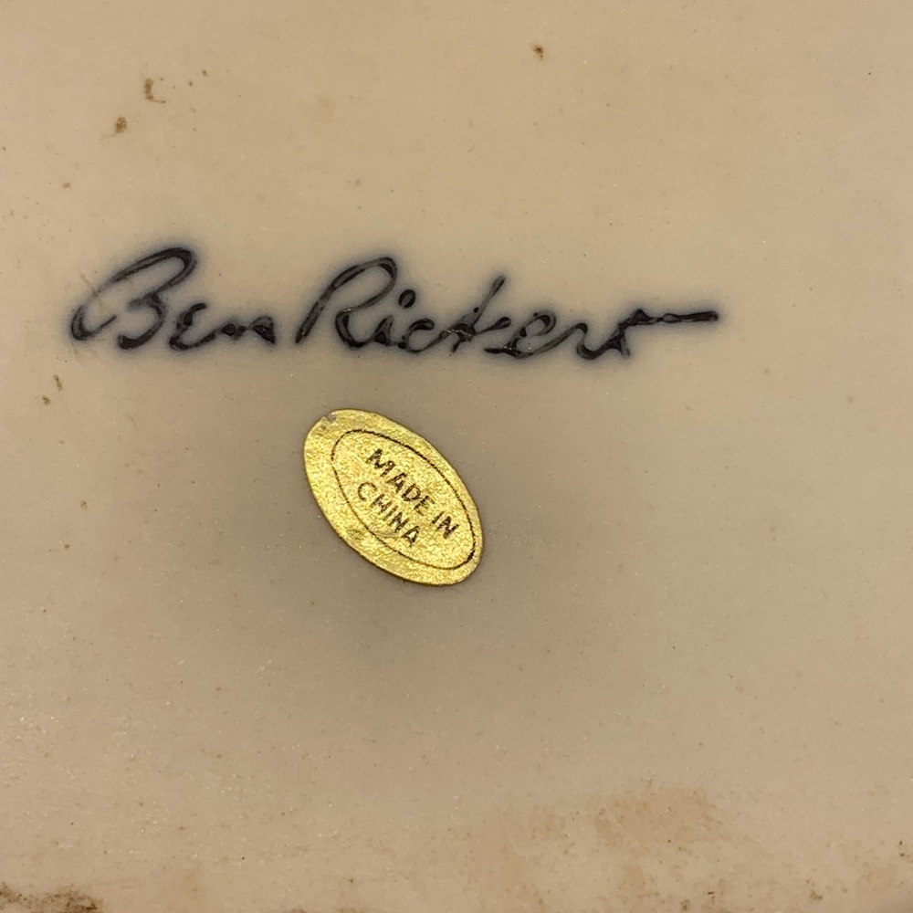 BEN RICKERT signed ROOSTER trinket dish! - Picture 9 of 10
